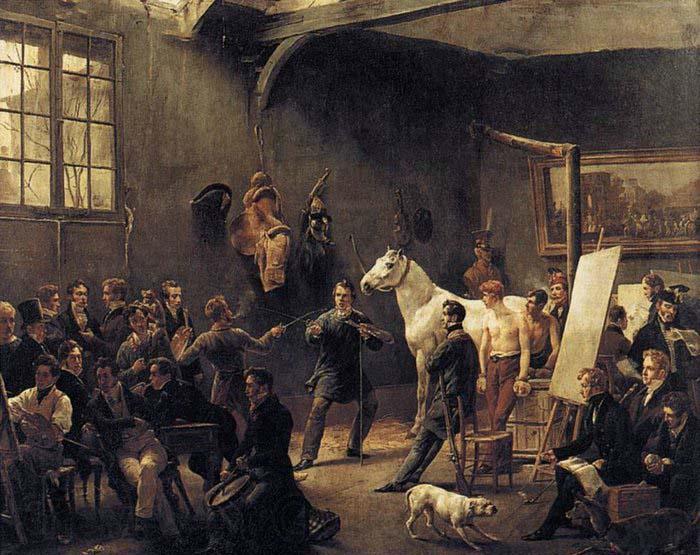 VERNET, Claude-Joseph The Artist's Studio France oil painting art